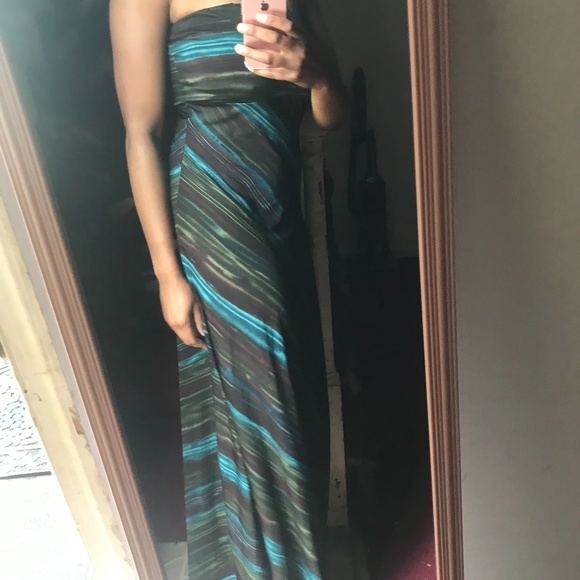 Multi-Colored - Alyn Paige Sexy Maxi Dress - Picture 3 of 5
